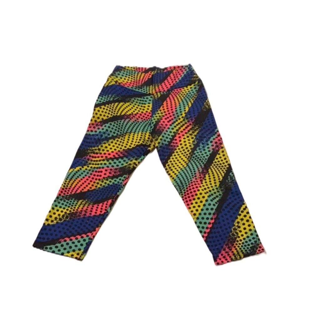 STILLO D’UOMO Bright Multi-Patterned Crop Leggings